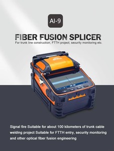 Six Motors AI-9 Optical Fiber Splicer AI9 Fiber <b>Splicing</b> <b>Machine</b> FTTH - Product Image 2