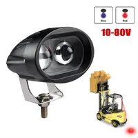 Vente en gros Point bleu rouge de sécurité Lentille ovale Led Lampe de travail Led Voyant d'avertissement Led pour chariot élévateur