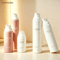 Botol Vakum PP Ramah Lingkungan 30ml/50ml/75ml/100ml MOQ Rendah Botol Pompa Tanpa Udara untuk Kemasan Kosmetik