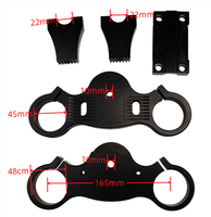 Ensemble de pinces de fourche triple CNC pour moto tout-terrain MX500 MX650 SX500 RSF650 Razor e-bike 45 48 mm