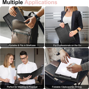 Pu Da Kinh Doanh Clipboard Nộp Hồ Sơ Vali Phỏng Vấn Tiếp Tục Thư Mục A4 Thư Tài Liệu Lưu Trữ Túi Cho Các Cuộc Họp Văn Phòng Trường - Product Image 5