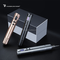 Nieuwe Wireless/Draadloze Dermografo Tattoo Permanente Make-Up Machine 2 Batterij Heads Rca Connector Draadloze Machine Permanente Make-Up