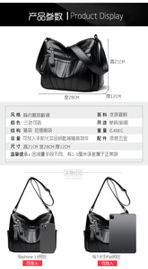 Fashion Shoulder Handbags Female Solid Casual <b>Tote</b> Purse Soft Leather Hand Bags Ladies Luxury New Design - Product Image 3