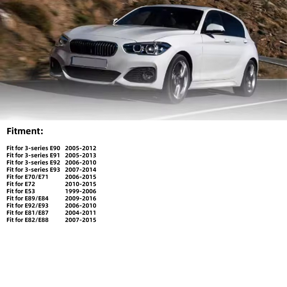 Black perforated leather E