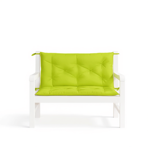 Juego de Cojines para Banco de Jardín, Rectangulares, Verdes, Acolchados, Resistentes al Agua, Extraíbles, Lavables, para Todas las Estaciones, Relleno de Fibra de Poliéster - Product Image 1