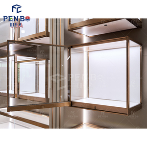 Mall Store Interior Design Luxury Glass Showcase Jewelry Showcase With Led Light <b>Lockable</b> Display <b>Cabinet</b> - Product Image 5