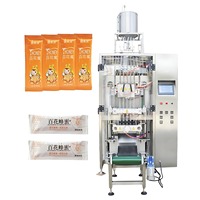 Machine d'emballage liquide à haute efficacité en acier inoxydable à 5 colonnes et 3 soudures latérales pour l'emballage de sauces, de ketchup, de miel et de sirop