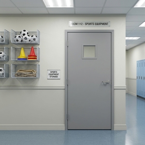 Porta in Acciaio Resistente al Fuoco per 1,5 Ore Golden House con Certificazione FM/UL/WHI per Uso Commerciale Garanzia di 5 Anni - Product Image 3