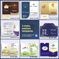 Ensemble de cartes de chambre d'hôtel personnalisables pour contrôle d'accès, pochette universelle de protection pour cartes, impression internationale pour chaînes hôtelières