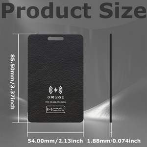 Traceur de bagages et de portefeuilles sans fil rechargeable MFI pour <span class=keywords><strong>AirTag</strong></span>, compatible Google Android Card Find My Hub Device, type Air Tag - Product Image 4