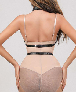 Gran oferta arnés de cuerpo de cuero PU ajustable para mujer, sujetador de jaula de estilo Punk, lencería erótica, arnés de pecho Sexy, equipo de Bondage - Product Image 6