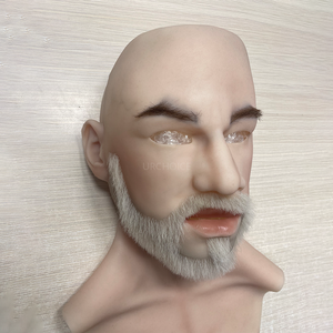 <span class=keywords><strong>Ultra</strong></span>-réaliste Halloween hommes Silicone visage couverture rapide-transformer Cosplay homme <span class=keywords><strong>masque</strong></span> barbes Crossdresser poitrine forme - Product Image 6