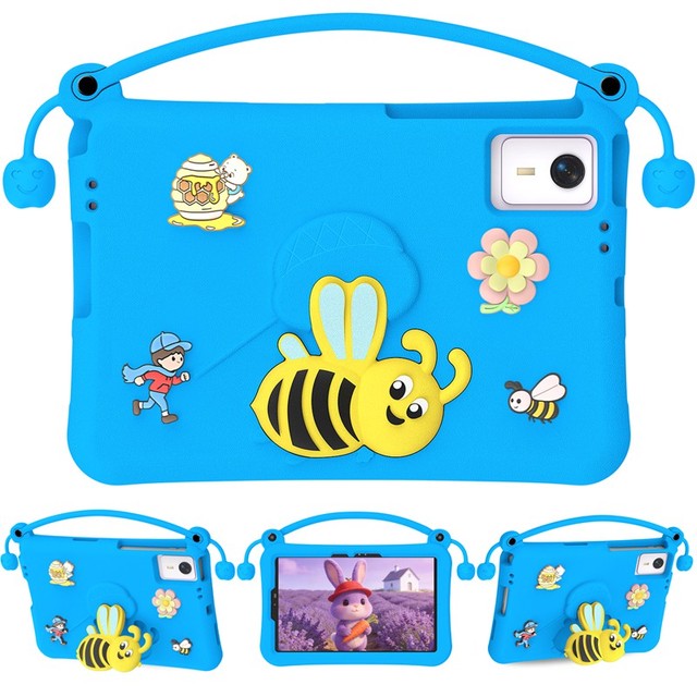 New Design Kids Friendly Tablet Case Soft EVA Bee Pattern with Handle Shockproof for Redmi PAD 11/for Lenovo 335/for HUAWEI SE