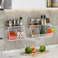 Solution de rangement multifonctionnelle sans perçage Organisateur mural d'épices Support de rangement de cuisine pour les épices en laine