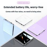 Batterie externe universelle portable à charge rapide avec câble intégré, type C, lithium polymère, 10000 mAh, grande capacité, batterie externe compacte