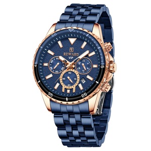 นาฬิกาข้อมือผู้ชาย Reward Business Relojes Hombre Sport หรูหรา สายสแตนเลส โครโนกราฟ กันน้ำ นาฬิกาควอตซ์สำหรับผู้ชาย - Product Image 4