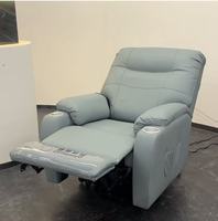 Direktvertrieb Großhandel Wohnzimmer Einzelsitz-Sofa Sessel Leder Metallrahmen Relaxsessel Einzelsofa