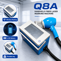 Machine de marquage laser portable intelligente Q8, marqueur laser à fibre 1064 nm pour métal, code QR, code-barres, numéro de série
