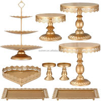 Décoration de fête, table de desserts pour mariage occidental, présentoir à gâteaux et desserts en libre-service, ensemble de présentoirs à gâteaux centraux