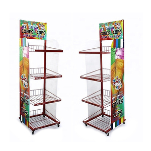 Nhà máy tùy chỉnh thực hiện kim loại miễn phí đứng Dây kệ trưng bày/sắt lưới hiển thị đứng/Dép hiển thị giá - Product Image 5