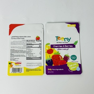 Custom Design <b>Zip</b> Lock <b>Bag</b> Cookie Nuts Kraft Paper <b>Bag</b> Food Plastic Packaging Pouches Zipper Pouch - Product Image 2