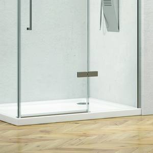 Kamalu KT5000 box doccia 120x70 porta incernierata 8mm Anti-calcare vetro senza cornice 200h altezza telaio in alluminio per bagno - Product Image 4