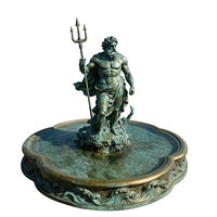 Statue de Poseidon en Bronze Taille Réelle pour Jardin, Sculpture du Dieu de la Mer Neptune, Fontaine d'Eau, Prix de Gros