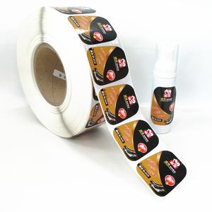 Etiqueta adhesiva de impresión autoadhesiva privada personalizada de fábrica de 15 años, resistente al agua y de fuerte viscosidad para exhibiciones de zapatos - Product Image 1