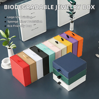 Boîtes rigides en carton biodégradable personnalisées avec fermeture magnétique et ruban pour l'emballage de bijoux et de montres