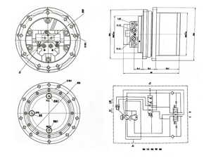 MAG-33VP-550 Suku Cadang Undercarriage Ekskavator Motor Travel FLTM07 <span class=keywords><strong>Drive</strong></span> Akhir MAG-33VP-650 untuk <span class=keywords><strong>Hitachi</strong></span> Kubota Liugong LOVOL - Product Image 4