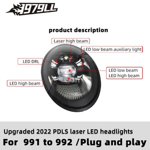 [1979ll] High Quality 2012 2014 2016 2018 991.1 991.2 Upgrade to 2023 992 Pdls matrix Style <strong>Led</strong> <strong>Headlights</strong> for porsche 911 991 - Product Image 3