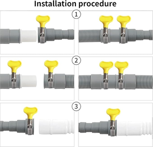Tuyau d'extension flexible et durable pour machine à laver, écologique, épaissi, universel, pour tambour manuel et pulsateur, type à tirer - Product Image 3