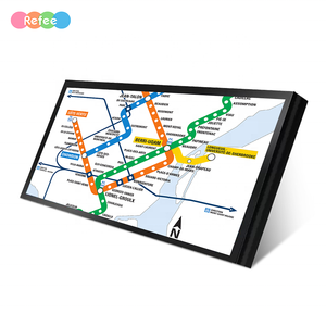 37 Inch Ultra Wide Stretched LCD Bar Signage <b>Banner</b> for Bus Station Elevator Advertising 700 Nits Brightness 3-Year - Product Image 1