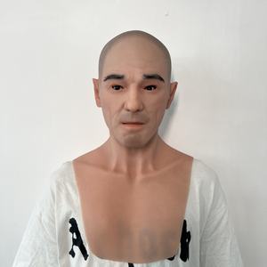 Masque de personnage en silicone confortable, accessoires de <span class=keywords><strong>film</strong></span>, visage d'homme âgé, visage humain, masque d'horreur d'Halloween, masque de fête en silicone réaliste - Product Image 1