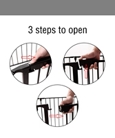 Barrière de sécurité pour bébé SJL en métal et PVC pour escaliers et salon, garde-corps anti-enfants pour les enfants de plus de 4 ans
