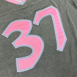 Camiseta de fútbol retro de gran tamaño personalizada, ropa de calle, camiseta de fútbol americano de malla recortada, camisetas de fútbol cuadradas - Product Image 4