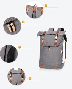 Sac à dos de sport pour homme avec logo personnalisé, à enroulement, pour la salle de sport, le football, le basketball, les voyages, avec fonction antivol et doublure en polyester - Product Image 6