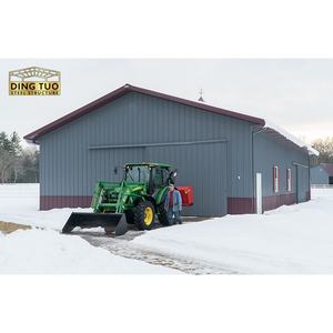 Bâtiment à structure métallique, hangar à chevaux en acier, porcherie préfabriquée, entrepôt à ossature métallique, manège pour chevaux, bâtiment d'élevage caprin - Product Image 3