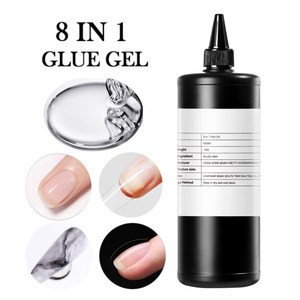 BORN PRETTY 1 KG Nagelkleber-Material Beliebter 8-in-1 HEMA-freier <span class=keywords><strong>Gel</strong></span>-Nagelkleber in Großpackung als Aufbaugel für die Nagelverlängerung - Product Image 1