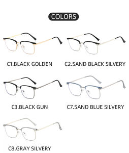 2025 87337 Yeni Metal Lüks Optik Çerçeveler Erkekler İçin Klasik Gözlük Çerçeveleri Moda Gözlük Çerçeveleri - Product Image 6