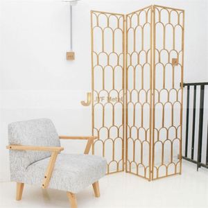 ANN9489 Modern Multi-Functional Gold Color Stainless Steel 304 <b>Screen</b> Partition Factory Supply for Engineering <b>Decoration</b> - Product Image 6