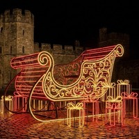 Decoración de Faroles Personalizados para Parques de Atracciones, para Uso en Interiores/Exteriores, Espectáculo de Luces para Parques Temáticos Navideños