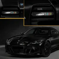 Feux de circulation diurne de voiture et de moto Logo LED Plaque de calandre Badge Illuminé filet moyen Emblème pour Subaru XV