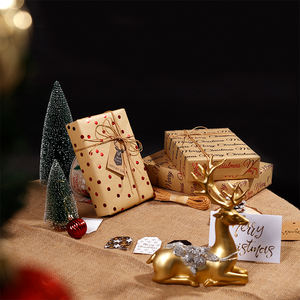 Wholesale 80g <b>Christmas</b> Kraft <b>Paper</b> 43*300cm Gift Luxury Custom Packaging <b>Wrapping</b> <b>Paper</b> <b>Roll</b> - Product Image 6