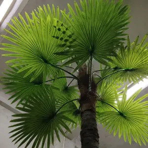 Indoor Outdoor Fibereglass Artificial Fan Palm Big Faux Tree Decor Preserved Washington Palm Tree