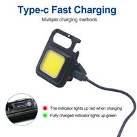 Lampe de travail LED super lumineuse, magnétique, COB, rechargeable, mini lampe torche, ouvre-bouteille, camping, réparation automobile