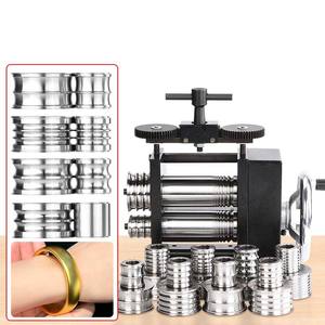Neues Hilfsrad-Werkzeug für Kaltwalzwerke, Manueller Armreif- und Armbandformer für Goldschmiedearbeiten, Langlebiger Gummi und Stahl für Gold und Silber - Product Image 1