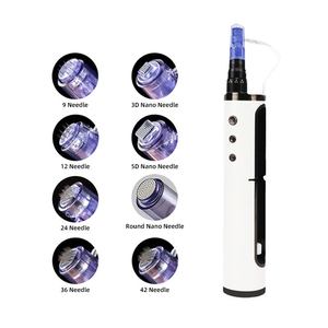 <span class=keywords><strong>Seringue</strong></span> Cylindrique Portable ABS pour Soins Esthétiques, Machine de Beauté Nano à 42 Aiguilles, Stylo Derma à l'Acide Hyaluronique pour l'Élimination des Rides du Visage - Product Image 4