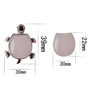 สร้อยคอจี้พลอย<span class=keywords><strong>เต่า</strong></span>ธรรมชาติ18 "สีดำเงิน<span class=keywords><strong>เต่า</strong></span>คริสตัลสำหรับผู้ชายและผู้หญิงเครื่องประดับอัญมณีรักษา - Product Image 3