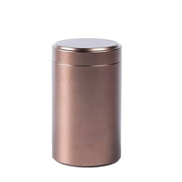 Boîtes de conserve de café personnalisées de Style populaire avec Valve 250g boîtes de conserve de thé de café hermétiques taille différente boîtes de conserve de café rondes jaunes